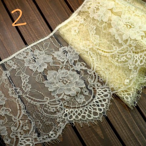 Encaje para pestañas de Francia, 3 m/lote, ropa interior, tela de coser bricolaje, decoración de boda, encaje decorativo para prendas ► Foto 1/6