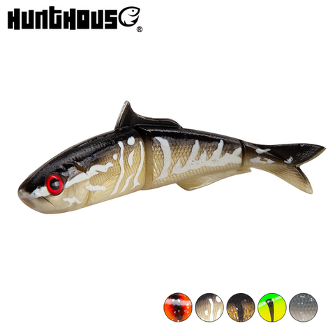 Hunthouse salvaje de caníbal 4 DE Señuelos de pesca de 120mm/16g cebo wobblers de silicona swimbait para Lucio de trucha pesca LW235 ► Foto 1/6