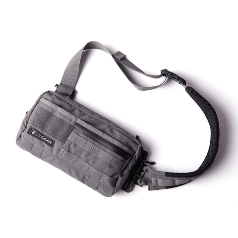 Lii Gear Mr. Control-bolso de hombro Universal, bolsa táctica de pecho, riñonera gris, edición Universal ► Foto 1/5