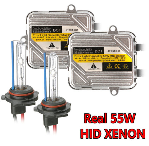 12V 55W H7 Kit de conversión Xenon HID bombillas para coche lente del faro de la luz de niebla H4-3 H1 H11 H3 D2H 9005 de 9006 a 4300K 6000K 8000K lámparas ► Foto 1/6