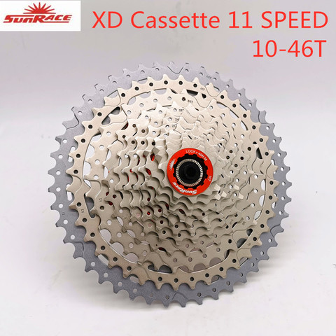SunRace-Cassette XD para bicicleta de montaña, 11 velocidades, 10-46T, volante apto solo para bujes XD ► Foto 1/6