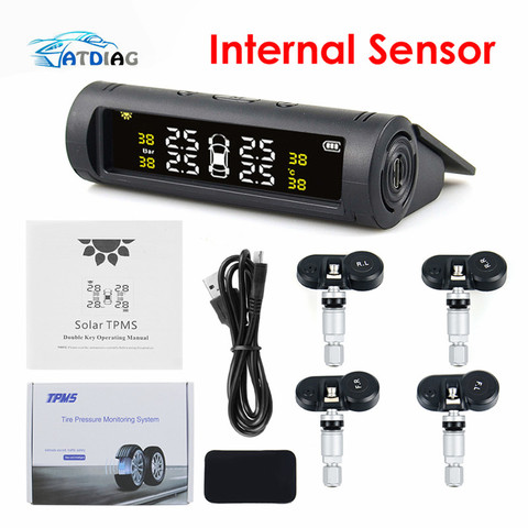 Sensor de presión de neumáticos TPMS para coche, Monitor Solar TMPS, Control Sistema de Control de presión de neumáticos, sensores internos externos ► Foto 1/6