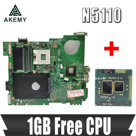 Akemy N5110 placa madre para DELL inspiron 15R N5510 placa base CN-0J2WW8 0J2WW8 HM67 DDR3 GT525M 1GB CPU ► Foto 1/5