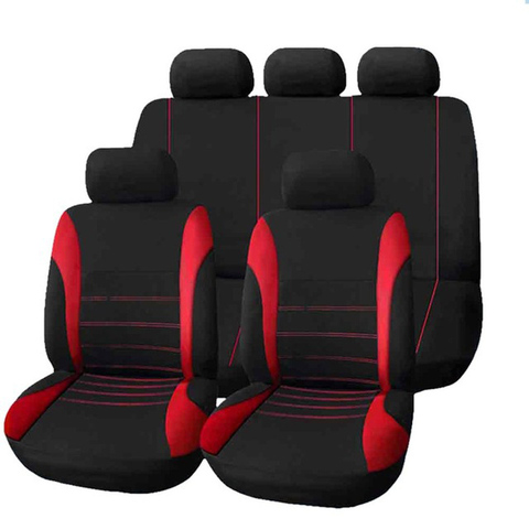 Funda de asiento de coche, Protector de cojín de asiento de coche transpirable, tela de poliéster, accesorios interiores automotrices universales ► Foto 1/6