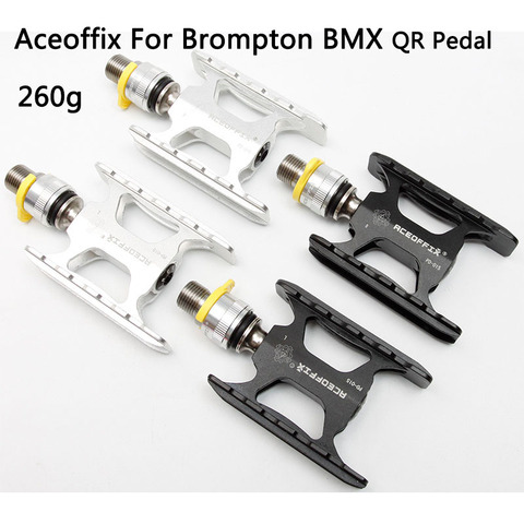 Aceoffix-Pedal para bicicleta plegable, Brompton para bicicleta, ultraligero, adaptadores de liberación rápida para pedales MKS ezy ► Foto 1/6