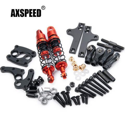 AXSPEED Racing-piezas mejoradas de amortiguadores de Metal, Kit de voladizo para Axial SCX-10 II 90046 1:10, coches trepadores de control remoto ► Foto 1/6