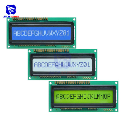 Diymore 1601 pantalla LCD 16X1 personaje Digital módulo LCD LCM STN SPLC780D KS0066 para Arduino UNO R3 3D impresora 5V ► Foto 1/6