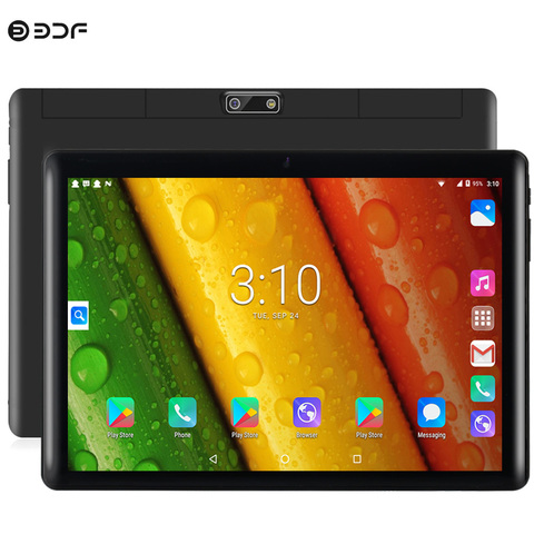 Tableta de 10 pulgadas con 2G, WiFi, Quad Core, Android, 1GB RAM, 16GB ROM, pantalla de cristal 2.5D, 1280x800, compatible con tarjeta SIM Dual ► Foto 1/6