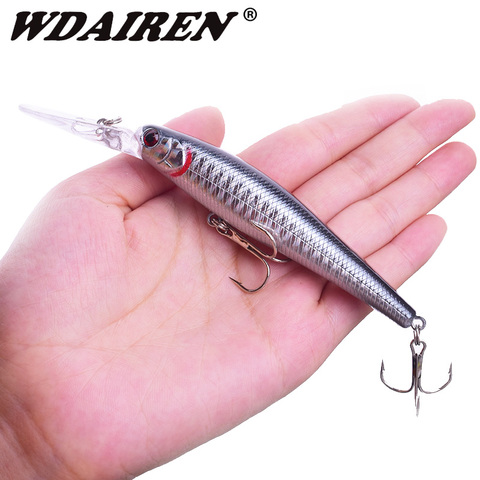 1 Uds Japón Señuelos de Pesca pececillo con láser flotante Wobblers 130mm 14g Artificial cebo duro bajo Pike Crankbaits Pesca aparejos de Pesca ► Foto 1/6