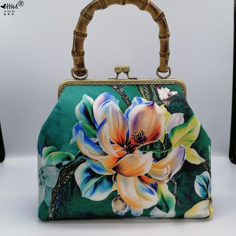 Bolso de concha con cierre de mano de madera para mujer, bolso de diseñador Vintage, bolso de hombro tipo bandolera, con cadena, Bolsos De Mujer, Envío Gratis ► Foto 1/6