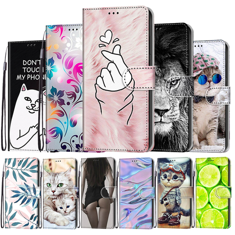 Funda abatible para teléfono móvil Xiaomi, protector de cuero con diseño de gato para móvil Xiaomi Redmi Note 8T 8 Pro Note 4 4X 7 Redmi 8 8A 7 7A 4 4X ► Foto 1/6