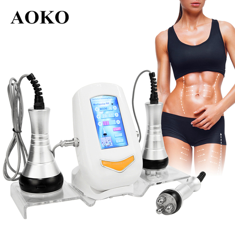 AOKO-máquina de cavitación 40K para adelgazamiento ultrasónico cuerpo, RF, rejuvenecimiento Facial Multipolar, belleza, pérdida de peso ► Foto 1/6