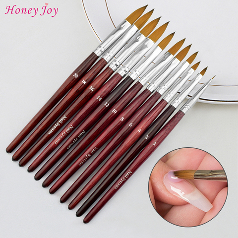 1 Pincel Kolinsky Sable Acrilico Para Manicura N 2 4 6 8 10 12 14 16 18 Gel Uv Para Tallar Dibujo De Unas En Polvo Liquido Historial De Precios Y Revision Vendedor De Aliexpress Honey Joy Official Store Alitools Io
