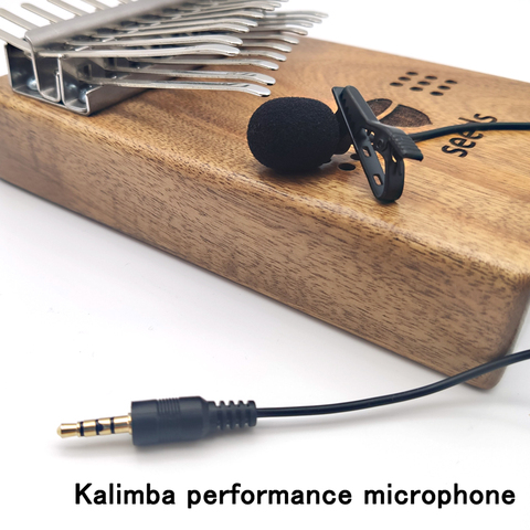 Kalimba-Micrófono de grabación en vivo para teléfono móvil, Mini micrófono Lavalier de 3,5mm, restauración de sonido y Piano de pulgar ► Foto 1/6