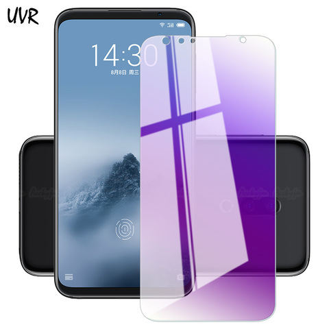 Para Meizu Nota 9 16S Pro 16TH más 16X 16T 16XS de vidrio de la cubierta completa Anti-azul de vidrio templado para Meizu 15 16 Plus Protector de pantalla ► Foto 1/6