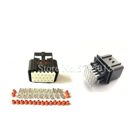 Conector Rectangular de 18 agujeros 344106-1 344107-1 para coche, enchufe Econoseal PCB, enchufe automotriz ECU ► Foto 1/6