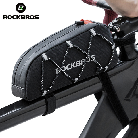 ROCKBROS-bolsa para bicicleta, resistente al agua, reflectante, con marco frontal, de gran capacidad, ultraligera, 1L ► Foto 1/6