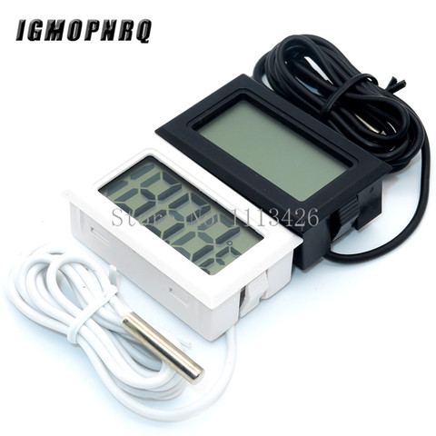Termómetro Digital LCD para coche con Sensor de sonda a prueba de agua-50 ~ 110C para temperatura del agua automática para pecera doméstica ► Foto 1/2