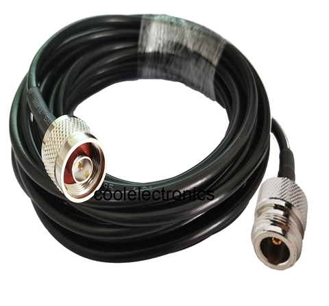 LMR195 N Hembra Jack a N macho conector Coaxial de RF de extensión, Cable de puente, 50ohm 50cm 1m 2m 3m 5m 10m 15M/20/25/30m ► Foto 1/2