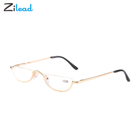 Zilead-gafas de lectura clásicas de montura pequeña para hombres y mujeres, delicadas y elegantes placas de acero ligeras, anteojos portátiles para presbicia ► Foto 1/5