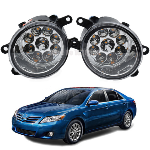 2pc para Toyota Camry 2006-2012 H8 H11 Derecho + izquierda niebla luz coche LED Luz de luz diurna DRL blanco amarillo ► Foto 1/6