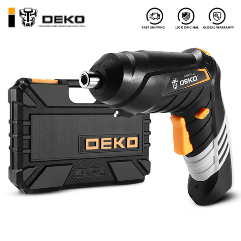 DEKO DKCS3.6O1 S1/S2/S3 eléctrica destornillador inalámbrico impacto mandril sin llave de carga de la batería ► Foto 1/6