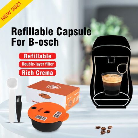 Cápsulas de café rellenables, Compatible con la máquina B 0sch Tassim 0, cápsula de café reutilizable, creador de Crema respetuoso con el medio ambiente, novedad ► Foto 1/6