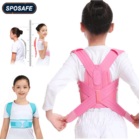 Ajustable niños Corrector postura correa de soporte niños Corset ortopédico para niños columna vertebral Lumbar hombro soportes de salud ► Foto 1/6