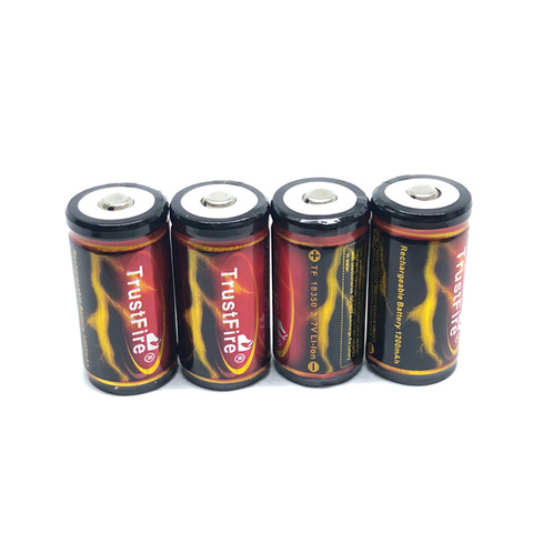 TrustFire 18350 batería 1200mAh 3,7 V batería de litio recargable de baterías con tablero protegido para las linternas antorcha ► Foto 1/5