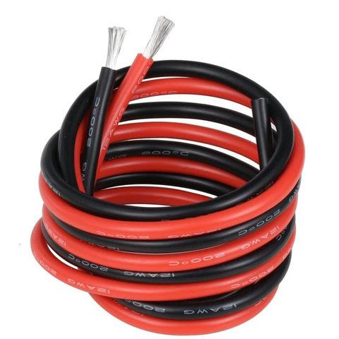 1M Rojo Negro de 1M de silicona de alambre 6AWG 7AWG 8AWG 10AWG 12AWG 14AWG 16AWG 18AWG 22AWG 20AWG blando y resistente al calor del hilo de sílice Cable ► Foto 1/6