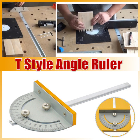 Mini Sierra de mesa de sierra Circular manómetro de mesa DIY máquinas de  carpintería regla de ángulo estilo T con mango de 180mm - Historial de  precios y revisión