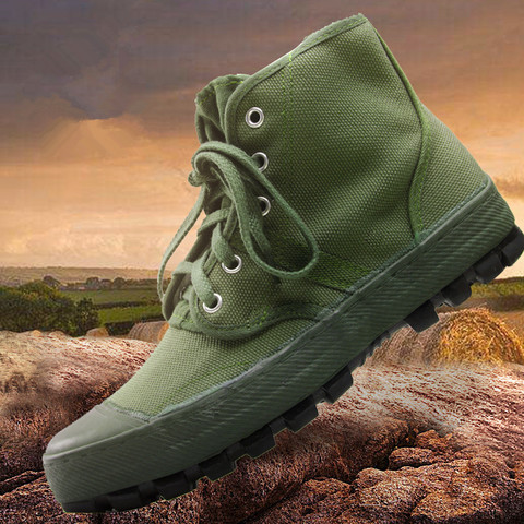 Botas militares tácticas de combate verde, calzado para deportes al aire libre, zapatos de lona, accesorios de Cosplay del Ejército Rojo ► Foto 1/6