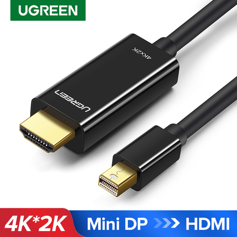 Ugreen Mini Displayport a Cable HDMI 4K Thunderbolt 2 convertidor de HDMI para MacBook Air 13 iMac Chromebook Mini adaptador de DP a HDMI ► Foto 1/6