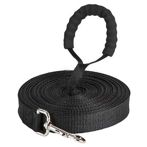 Largo Nylon correa para perro cordón adiestramiento al aire libre paseo ancho 2,5 cm largo 1,8 M 3M 6M 10M 15M 20M 30M 50M con mango de algodón ► Foto 1/6