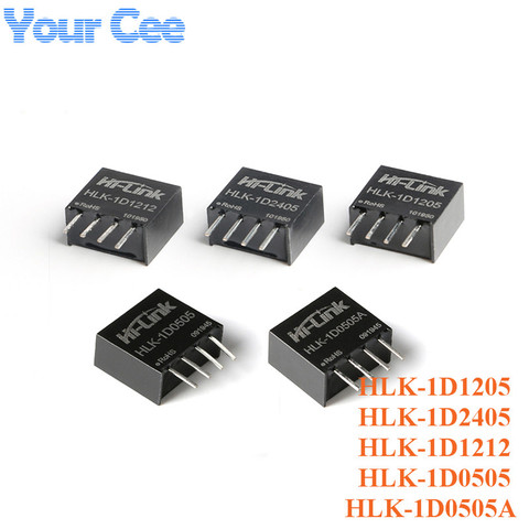 Módulo de fuente de alimentación CC no regulada aislada de DC-DC, 5V, 12V, 24V a 5V, 1W, CC a CC, SIP, HLK-1D1205, 1D2405, 1D1212, 1D0505, 1D0505A ► Foto 1/6