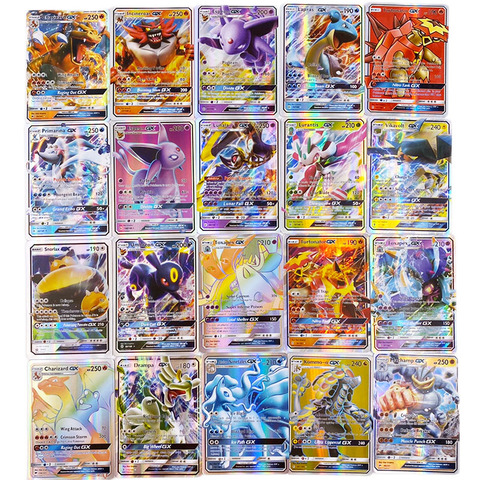 TAKARA TOMY-cartas brillantes de pokemon GX para niños, 300 Uds., sin repetición, juego de TAG TEAM VMAX 200 V MAX Battle Carte Trading, juguete para niños ► Foto 1/6