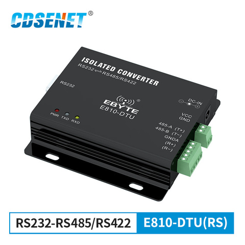 E810-DTU(RS) RS422 RS485 RS232, convertidor bidireccional aislado, módem de transmisión transparente ► Foto 1/6