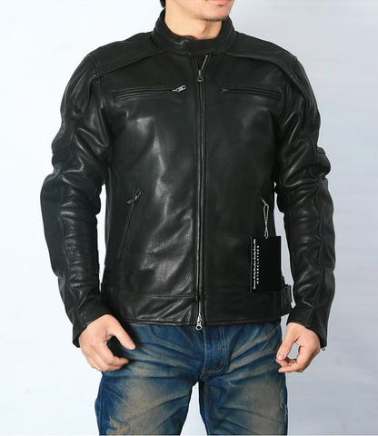 Envío gratis. Chaquetas clásicas de talla grande para hombre de cuero de vaca, chaqueta de cuero de motorista genuino para hombre. Abrigo de cuero de motor de marca ► Foto 1/6