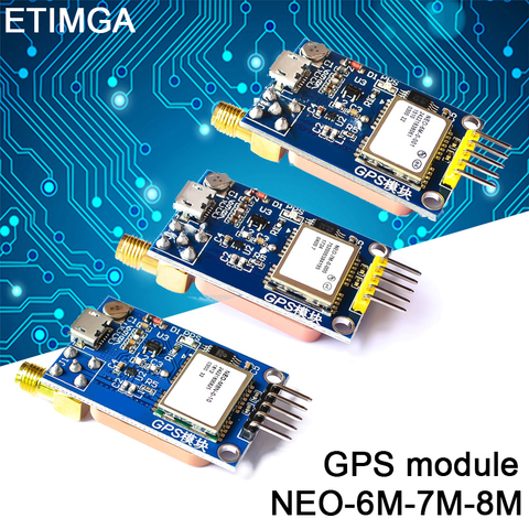 GPS Neo-6m NEO-7M NEO-8M de posicionamiento por satélite Placa de desarrollo de módulo para Arduino STM32 C51 51 MCU microcontrolador ► Foto 1/6