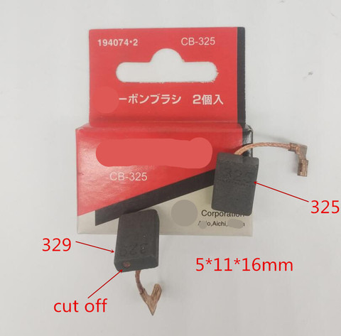 Repuestos de cepillos de carbono para MAKITA CB-325 CB-329 CB-318 9556NB 9556HN 9558HN 9557NB 9557HN 9556HNG 9553HN 9555HN 9553NB 9555 ► Foto 1/2