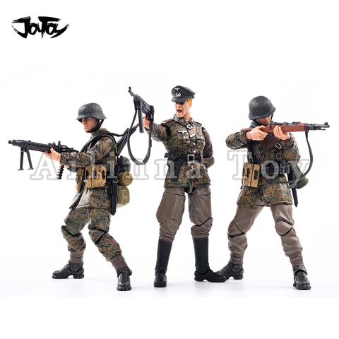 JOYTOY 1/18 de 3,75 figura de acción (3 unids/set) de la Segunda Guerra Mundial, Alemania Wehrmacht primavera camuflaje coleccionable de Anime modelo militar envío gratis ► Foto 1/6