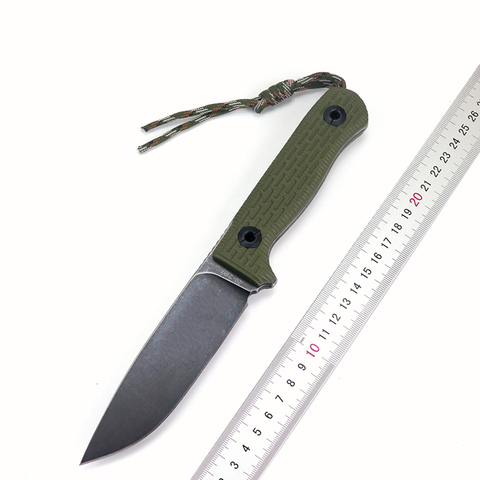 POHL-cuchillo integrado HOJA DE Niolox G10, mango con vaina para acampar al aire libre, carpintería, jardín, herramienta de caza multifunción ► Foto 1/6