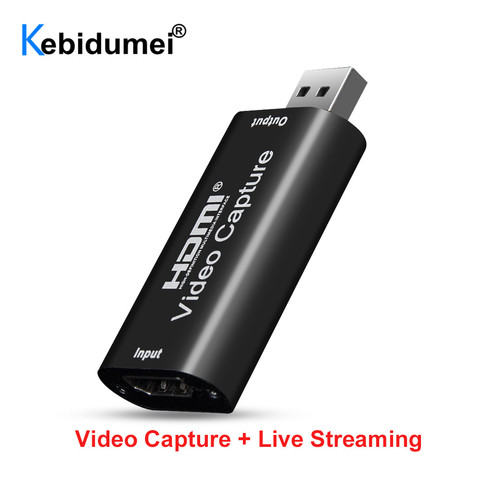 Mini 4K 1080P HDMI a USB 2,0 Tarjeta de captura de vídeo juego caja de grabación para el ordenador Youtube OBS Etc. Retransmisión en directo ► Foto 1/6