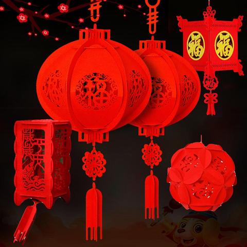 Linternas de papel rojas de buena fortuna, 88CM, impermeables, para fiesta de Año Nuevo, Año Nuevo chino China, celebración, decoración del hogar ► Foto 1/6