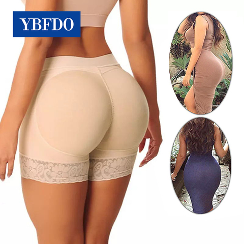 YBFDO-bragas acolchadas para mujer, ropa interior sin costuras, lencería push-up, realce de trasero, bragas de cadera, moldeador ► Foto 1/6