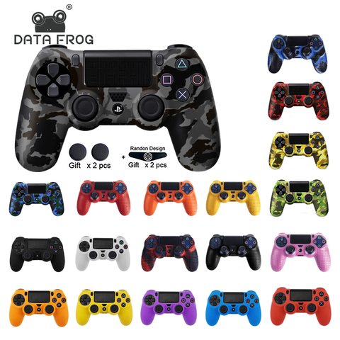 Rana de datos para SONY Playstation 4 PS4 funda de protección de controlador de silicona suave Gel de goma cubierta de piel para PS4 Pro Slim Gamepad ► Foto 1/6