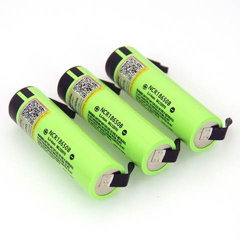 4 piezas Liitokala nuevo original NCR18650B 3,7 V 3400 mAh 18650 batería de litio recargable para batería + pieza de níquel DIY ► Foto 1/4