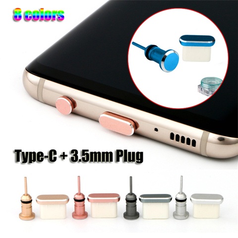 Puerto USB tipo C antipolvo, conector Jack para auriculares de 3,5mm para Samsung Galaxy S9 S10 Plus, Huawei y Xiaomi ► Foto 1/6