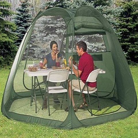 Pop-de Camping automático instantáneo playa gran espacio 5-10 persona H 1,8 m Anti Mosquito carpa sombra turismo al aire libre carpas de descanso ► Foto 1/6