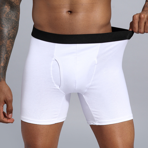 Calzoncillos Bóxer holgados de algodón para hombre, ropa interior, talla europea ► Foto 1/6